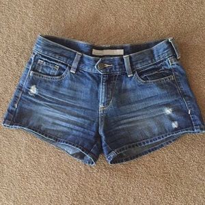 Old Navy Mid Rise Distressed Jean Shorts